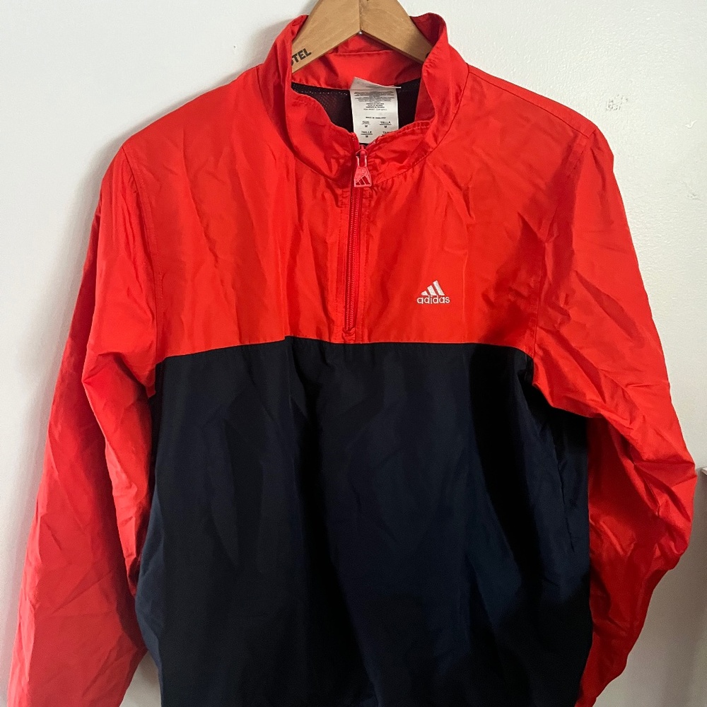 Adidas Mens Half zip Windbreaker